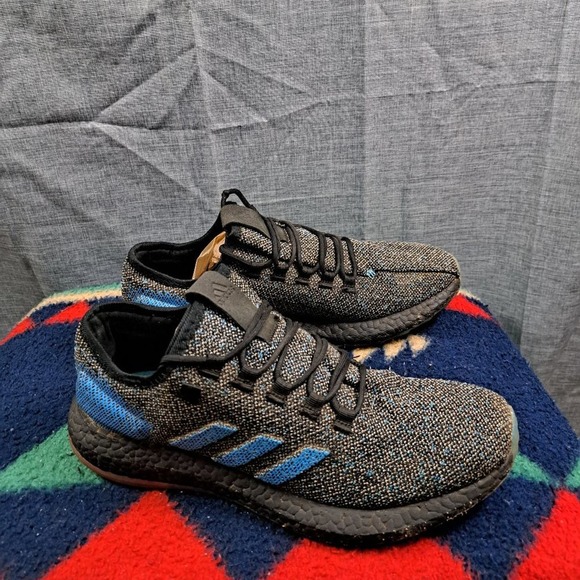 %Adidas PureBoost LTD Men Sneakers Black Blue Size 10 / A 46 main image 6